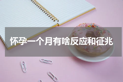 怀孕一个月有啥反应和征兆