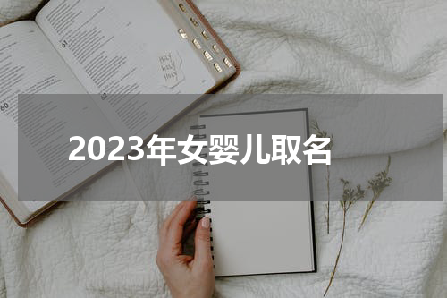 2023年女婴儿取名