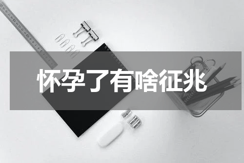 怀孕了有啥征兆