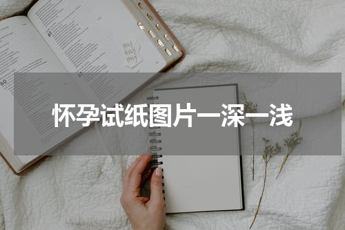 怀孕试纸图片一深一浅
