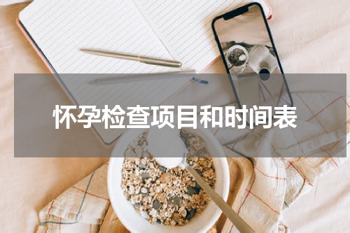 怀孕检查项目和时间表