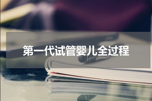 第一代试管婴儿全过程