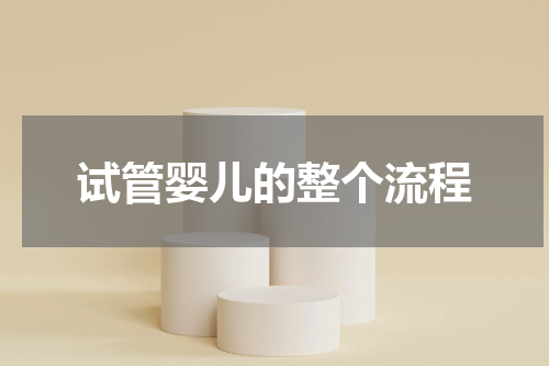 试管婴儿的整个流程