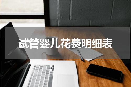 试管婴儿花费明细表