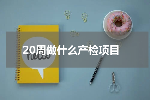 20周做什么产检项目