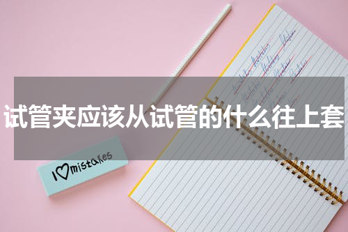 试管夹应该从试管的什么往上套