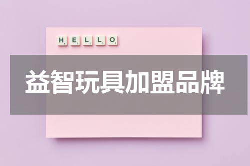 益智玩具加盟品牌