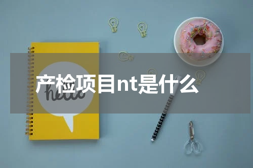 产检项目nt是什么