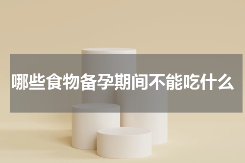 哪些食物备孕期间不能吃什么