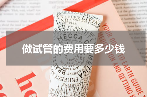 做试管的费用要多少钱