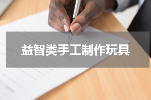 益智类手工制作玩具