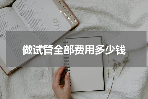 做试管全部费用多少钱