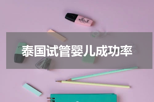 泰国试管婴儿成功率
