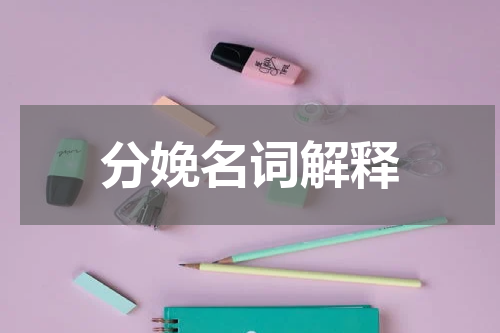 分娩名词解释