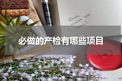 必做的产检有哪些项目