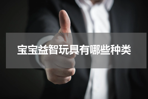 宝宝益智玩具有哪些种类