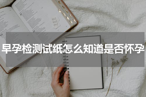 早孕检测试纸怎么知道是否怀孕