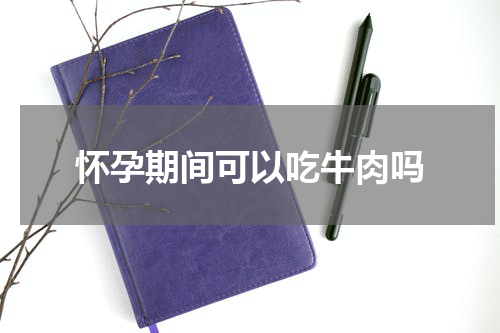 怀孕期间可以吃牛肉吗