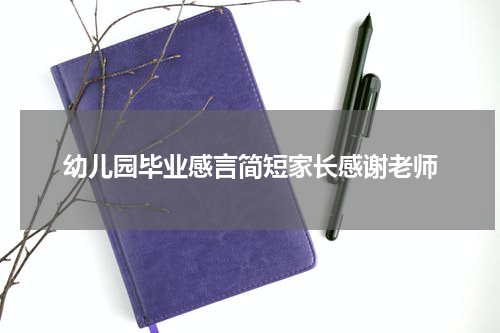 幼儿园毕业感言简短家长感谢老师