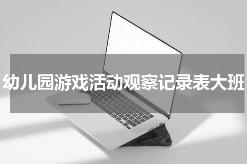 幼儿园游戏活动观察记录表大班
