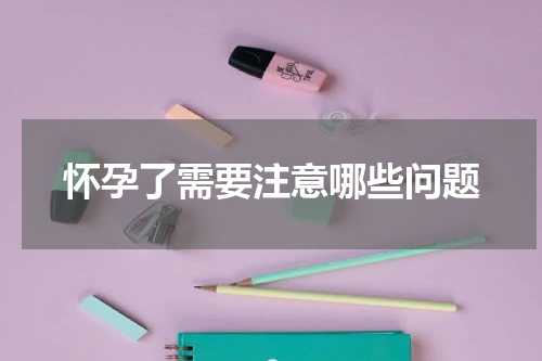 怀孕了需要注意哪些问题