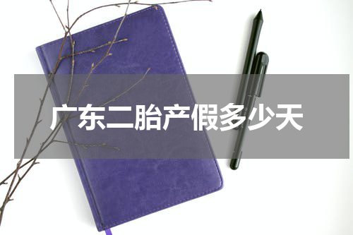 广东二胎产假多少天