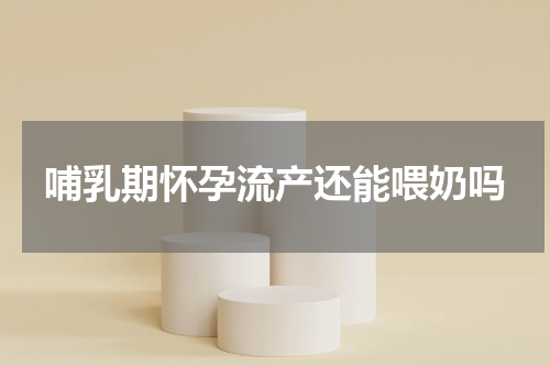 哺乳期怀孕流产还能喂奶吗