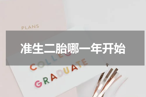 准生二胎哪一年开始