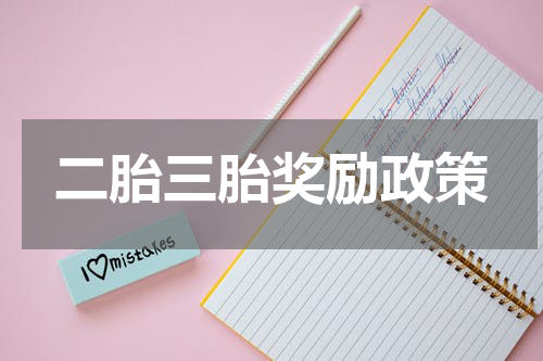 二胎三胎奖励政策