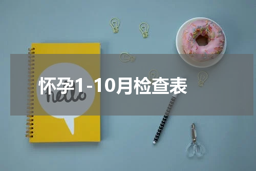 怀孕1-10月检查表