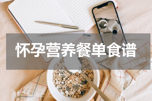 怀孕营养餐单食谱