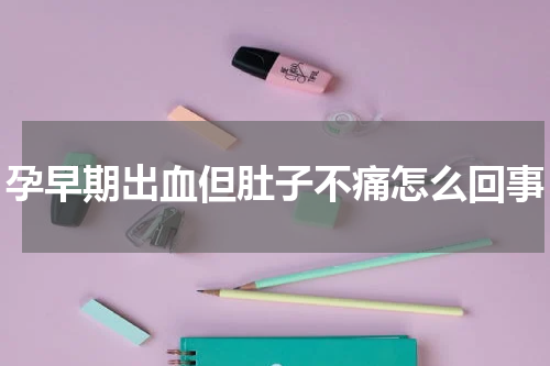 孕早期出血但肚子不痛怎么回事