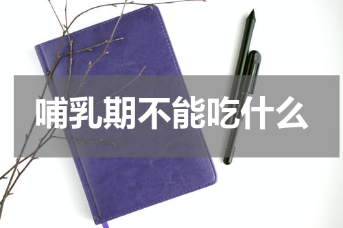 哺乳期不能吃什么