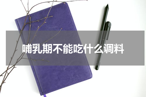 哺乳期不能吃什么调料