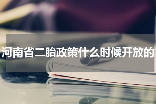 河南省二胎政策什么时候开放的