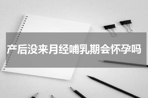 产后没来月经哺乳期会怀孕吗