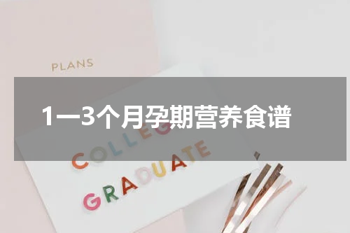 1一3个月孕期营养食谱