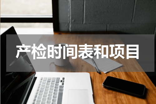 产检时间表和项目