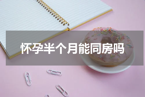 怀孕半个月能同房吗