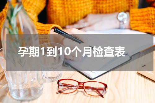 孕期1到10个月检查表