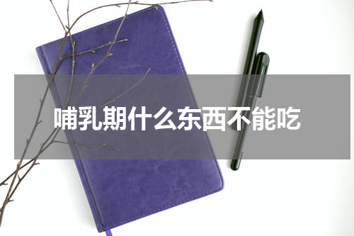 哺乳期什么东西不能吃