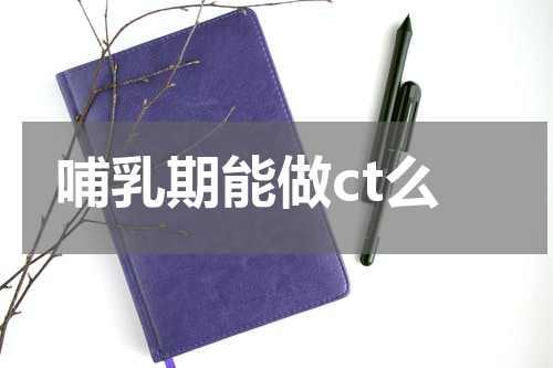 哺乳期能做ct么
