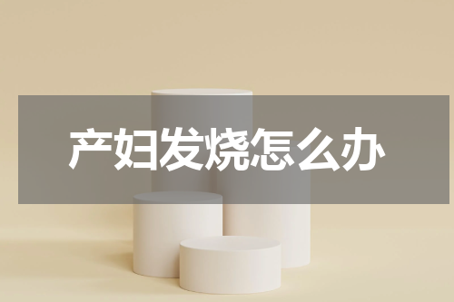 产妇发烧怎么办