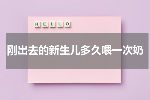 刚出去的新生儿多久喂一次奶
