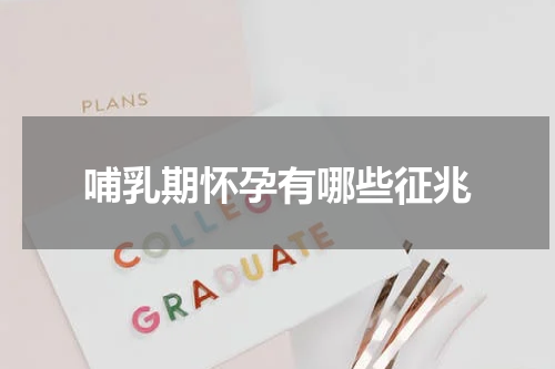 哺乳期怀孕有哪些征兆