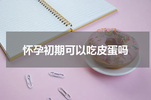 怀孕初期可以吃皮蛋吗