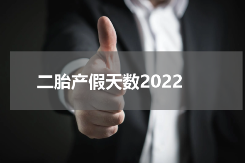 二胎产假天数2022