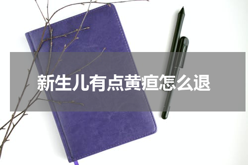 新生儿有点黄疸怎么退