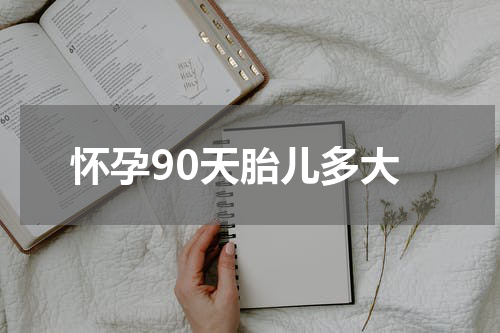 怀孕90天胎儿多大