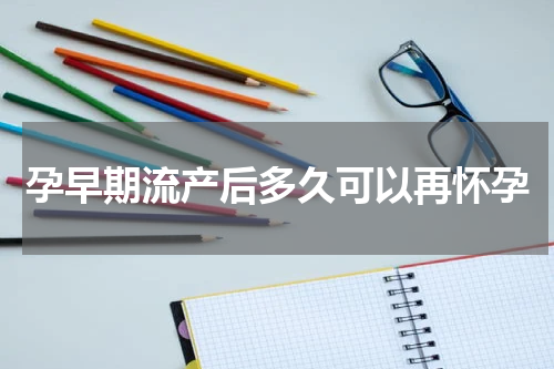 孕早期流产后多久可以再怀孕